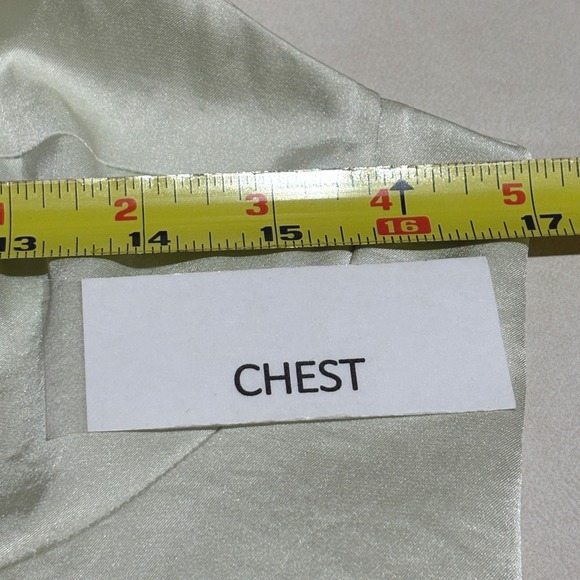 Wilfred Midi Slip Dress Light Green Satin Bustier Slit Slinky - Picture 12 of 16